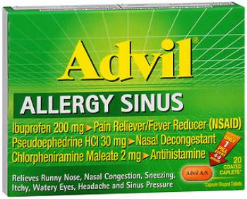 Advil capl allergy sin 20