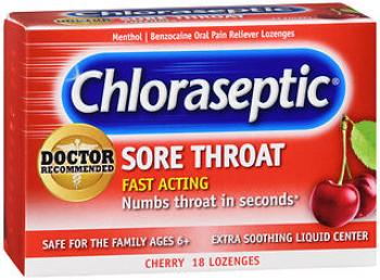 Chlorasept loz liq cherry 18