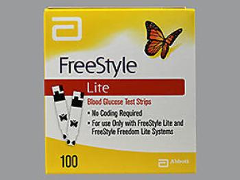 Freestyle lite test strips 100