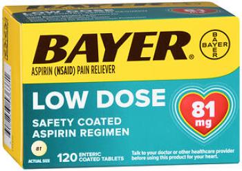 Bayer asp regim tab 81mg 120