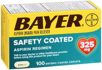 Bayer asp regim capl 325mg 100