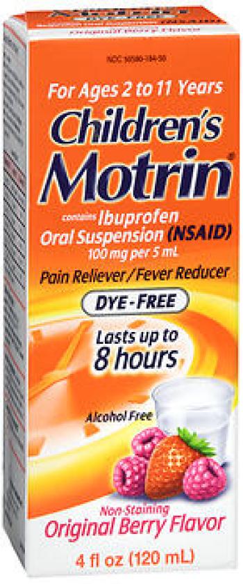 Motrin child berry dye/fr 4oz