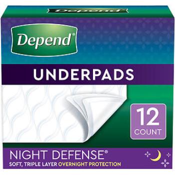 Depend bed protectors 12 2ct