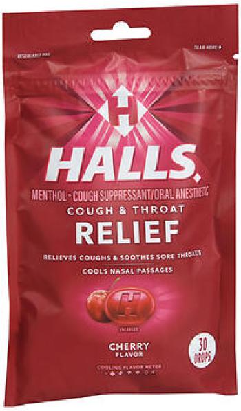 Halls c/drp cherry bag30