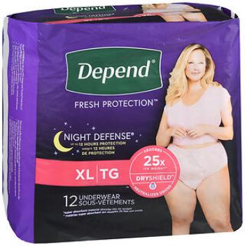 Depend uw o/n xl wmn 12 cs4