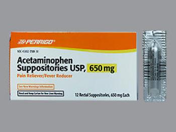 Acetam supp 650mg perr 12@
