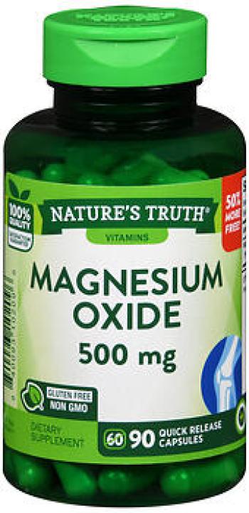 Nt magnsm oxide 500 mg cps 90