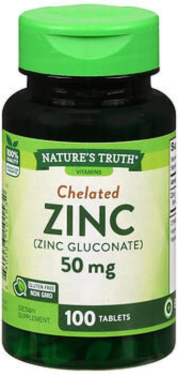 Nt zinc 50 mg chelated tab100