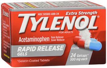 Tylenol rapid rls gel cp 24
