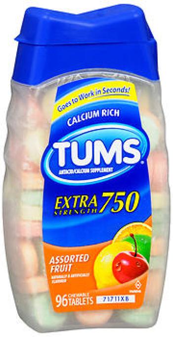 Tums e-x tab asst 96