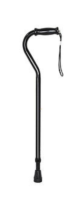 Mk cane offset hvy dty stl blk